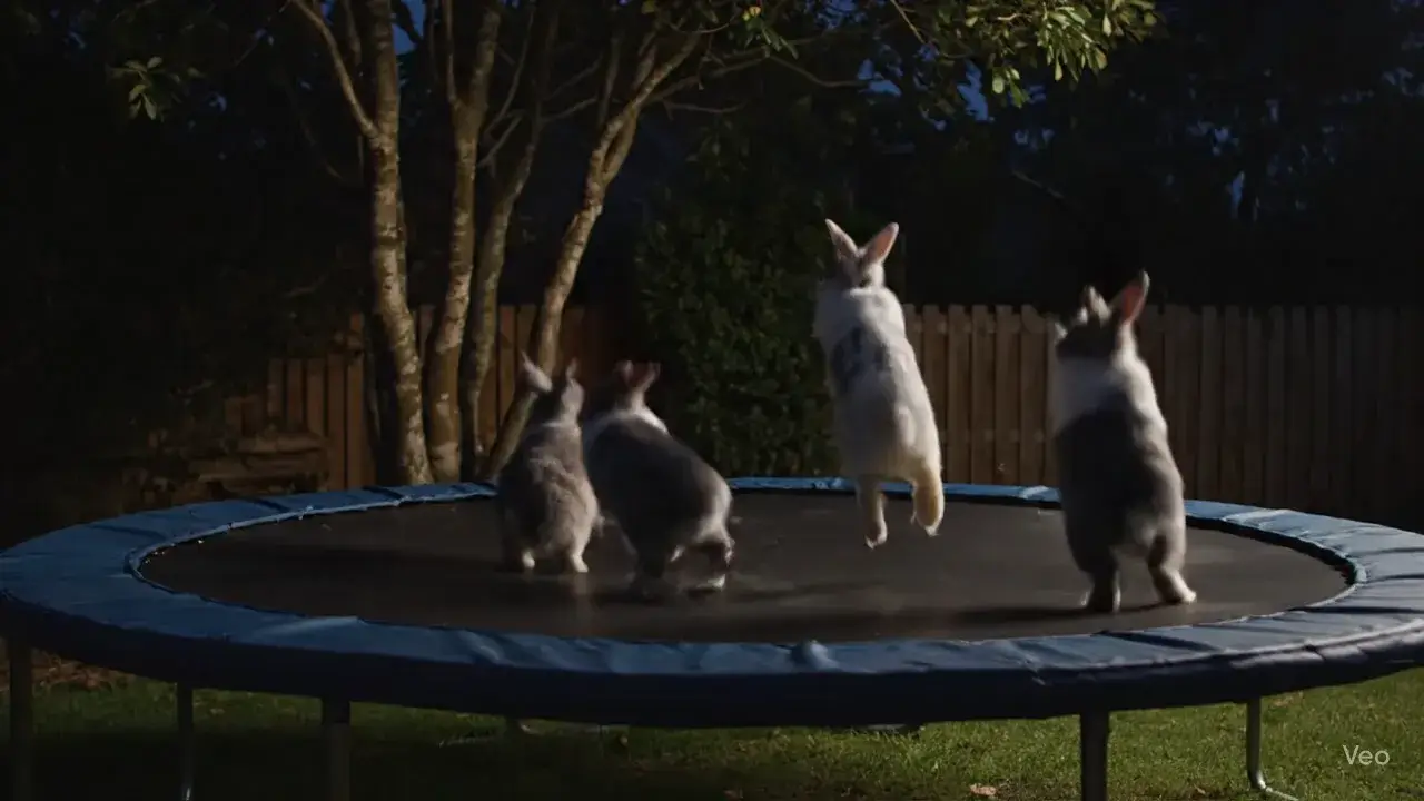 Trampoline Animals Video