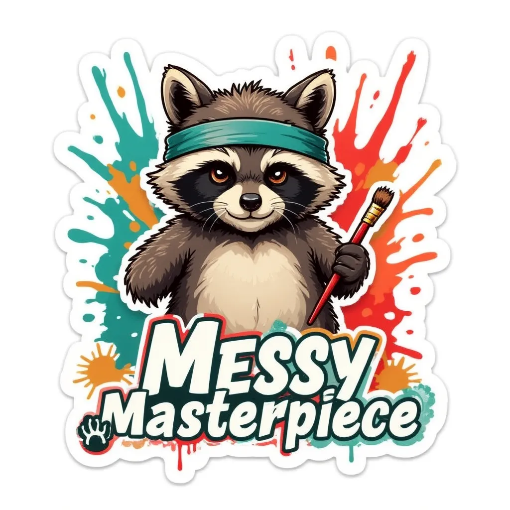 Flux Sticker Lora example 4