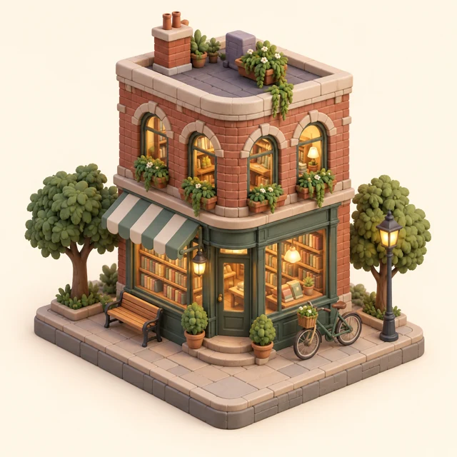 Cute isometric building