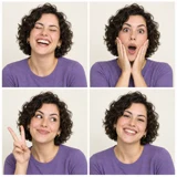 Four-panel photo booth