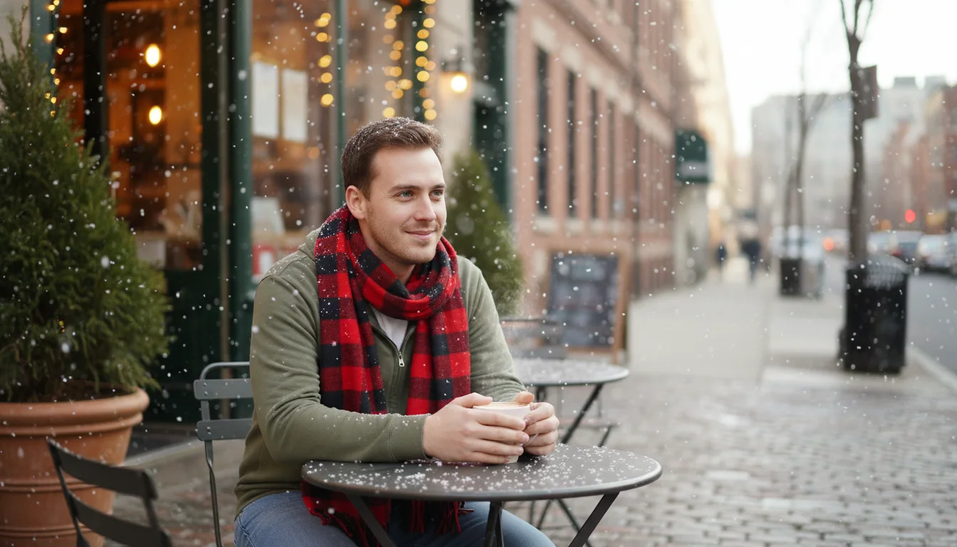 Winter Café Portrait