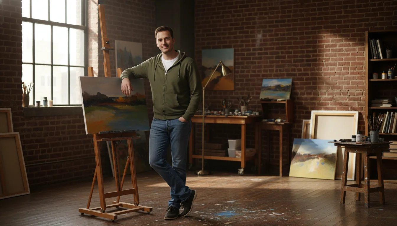 Artistic Easel Portrait