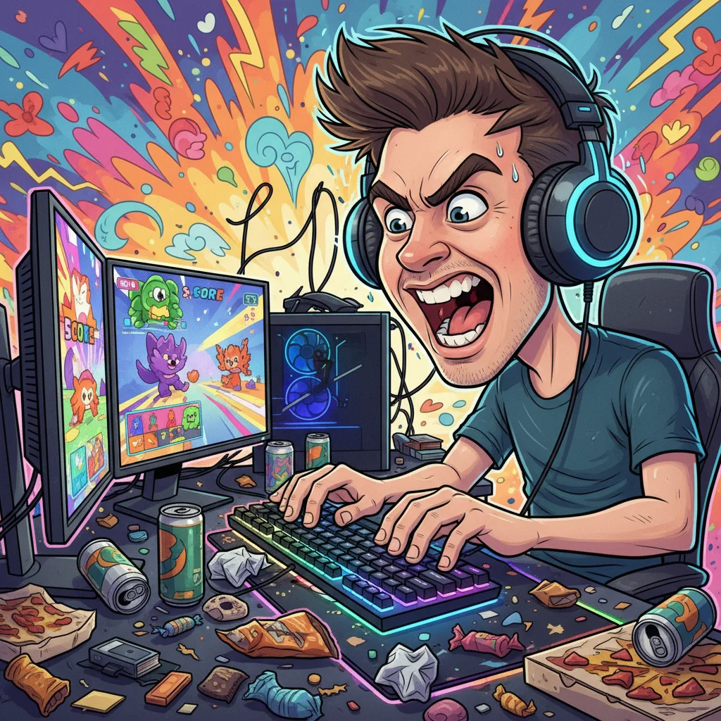 Gamer Caricature
