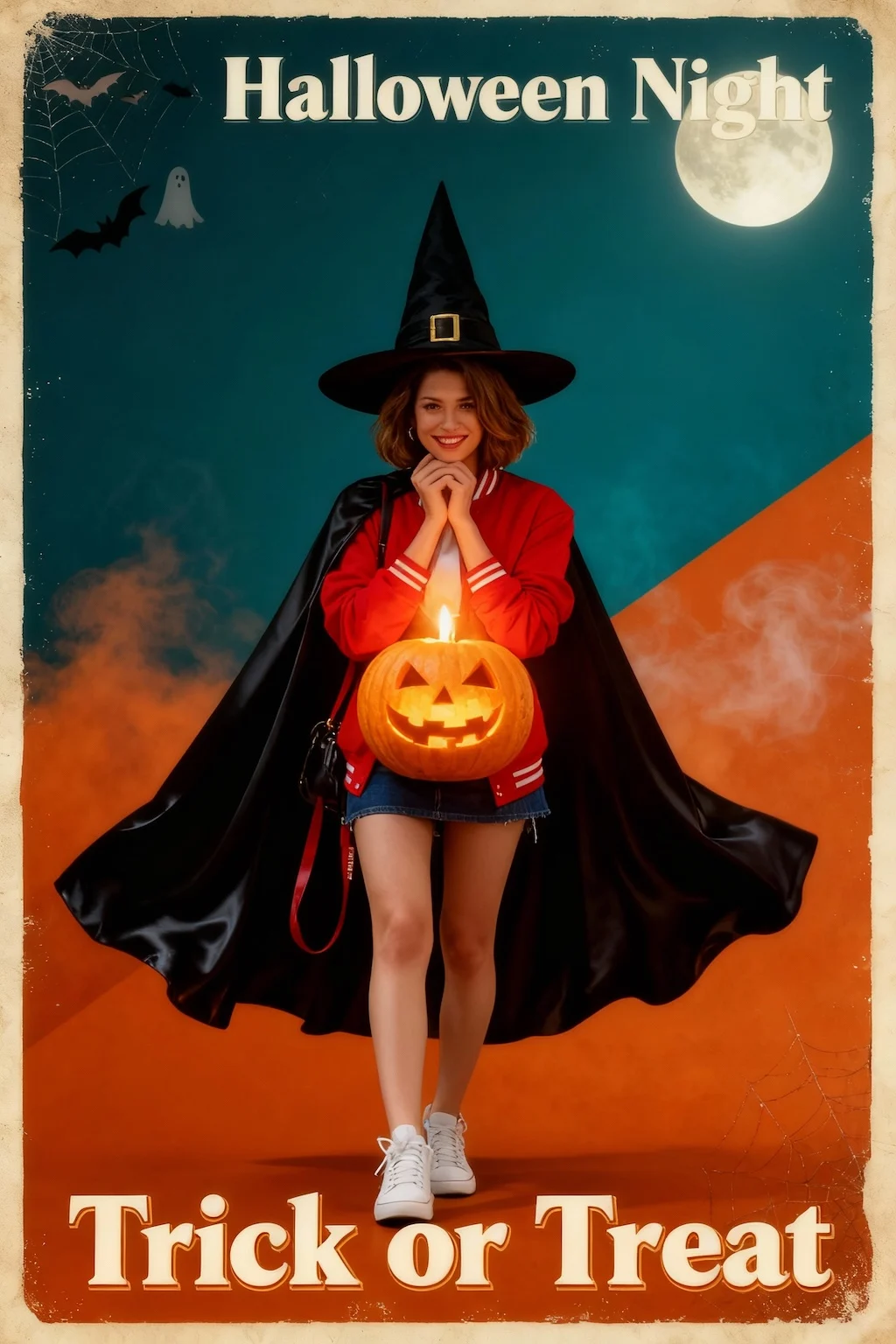 View Halloween Poster AI Prompt details and examples Halloween Poster Transformation Example - Nano Banana AI Prompt - New