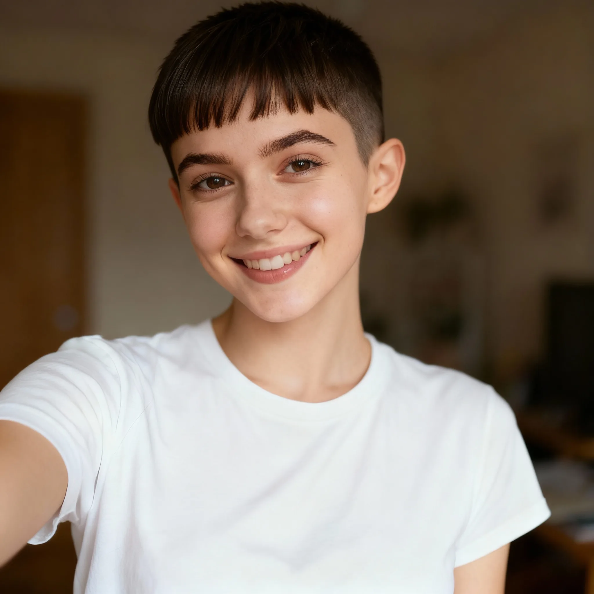 View Pixie Cut Filter AI Prompt details and examples Pixie Cut Filter Transformation Example - Nano Banana AI Prompt - New