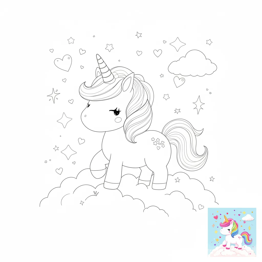 Coloring Page Creator - AI-generated image using Seedream 4.0