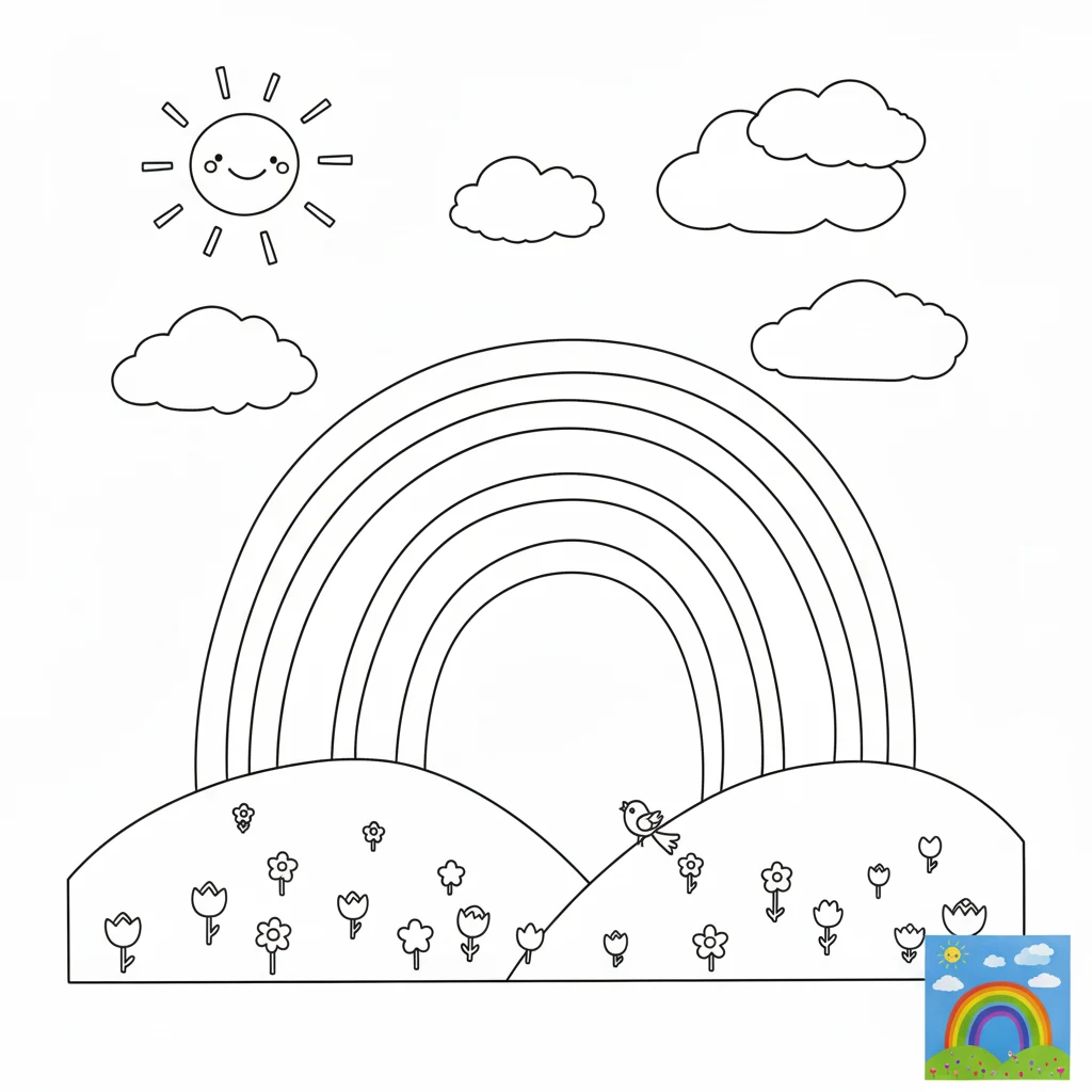 Coloring Page Creator - AI-generated image using Seedream 4.0