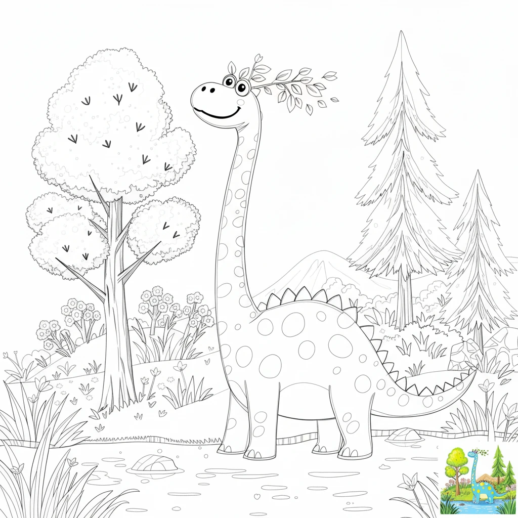 Coloring Page Creator - AI-generated image using Seedream 4.0